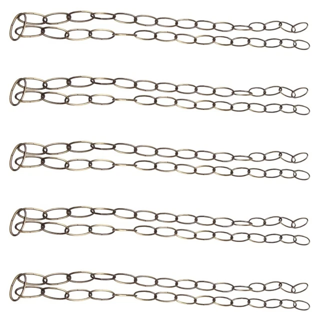 5X 1M Catena Heavy Duty per Lampada A Sospensione Vintage Lampadario, Bronz3732