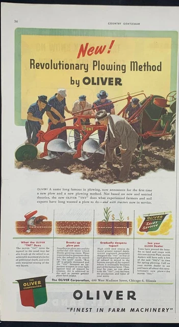 Magazine Ad* - 1946 - Oliver "TNT" Plow