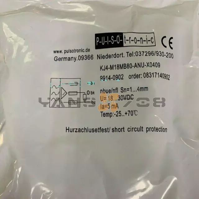 1 pz sensore interruttore di prossimità pulsotronico 9914-0902 KJ4-M18MB80-ANU-X0409 Nuovo