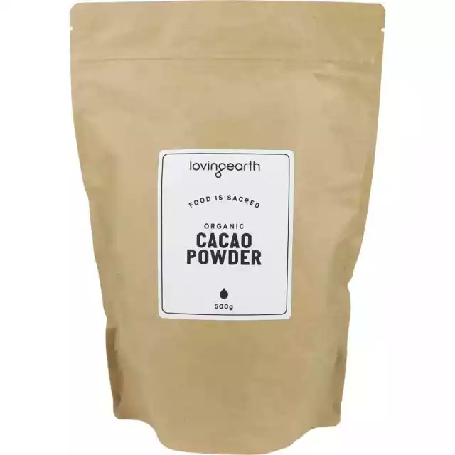 Loving Earth Raw Cacao Powder Certified Organic Fair Trade