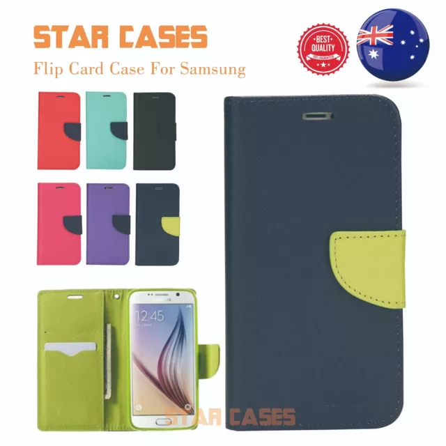 For Samsung S21 Ultra S20Plus S10 S9 S8 Note Leather Flip Card Wallet Case Cover