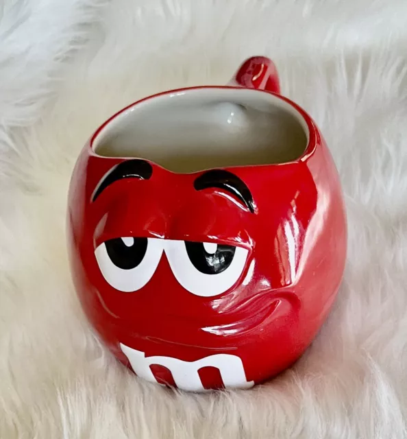 Mars Red M&M Candy Mug Cup Jumbo Collection Size Ceramic Coffee Retro