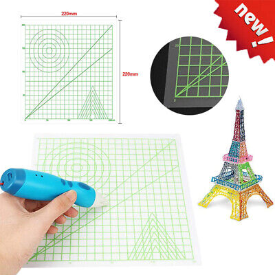 T & F 3D stampa penna Mat con modello di base grande penna 3D strumenti di disegno penna stampa 3D silicone design Mat con modello di base 