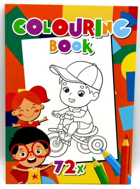 Malbuch für Kinder 72 Ausmal Bildern Malen Zeichnen Schule Kindergarten Spielen