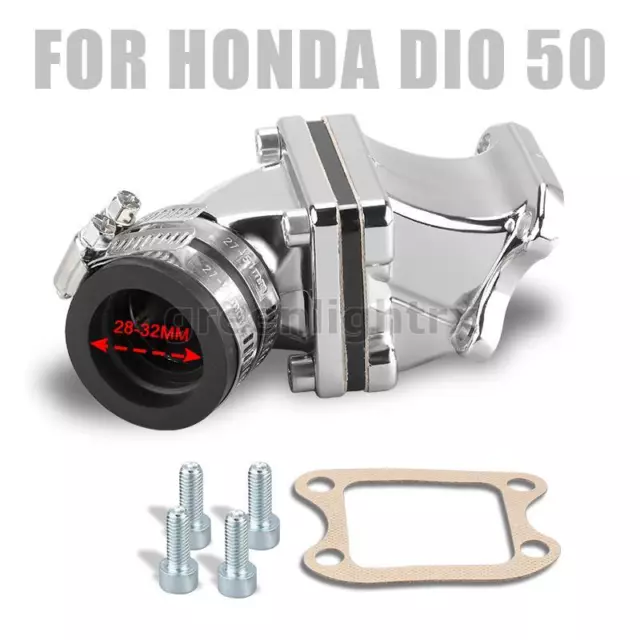 Intake Manifold PWK 28 30mm Adapter Performance Carburetor For Honda DIO50 Elite