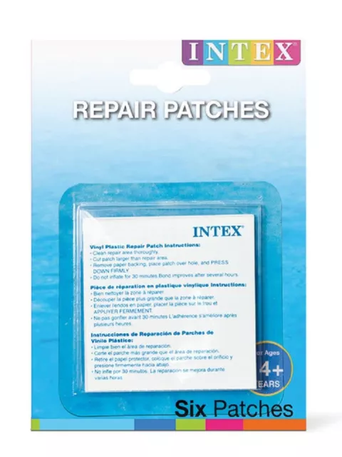 Patch Kit Repair Wet Set Vinyl 2 Intex Plastic Puncture Hole Float Swim 59633W