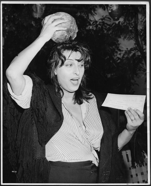 Anna Magnani Italian Actress 1950s Original Stamped Candid Press Photo