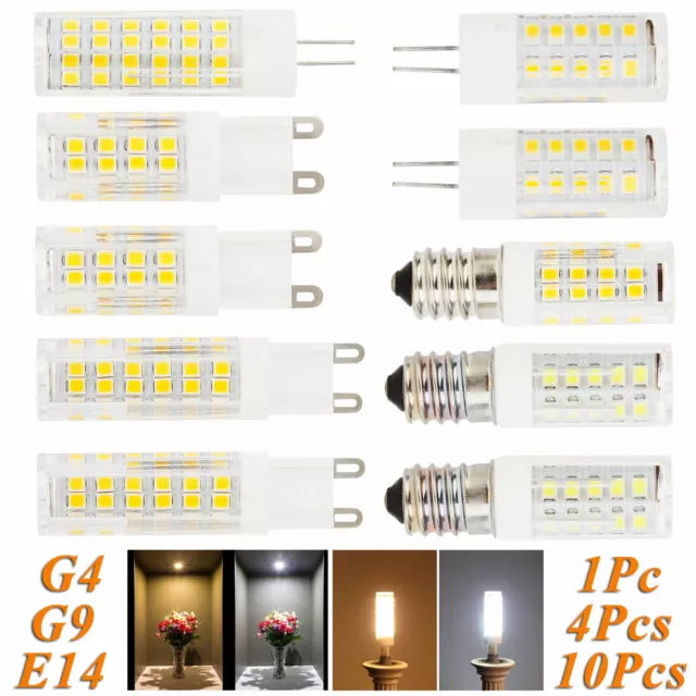 1-10X E14 G4 G9 LED Maïs Ampoule 6W 9W 12W 230V Céramique Lampe Remplace Halogen