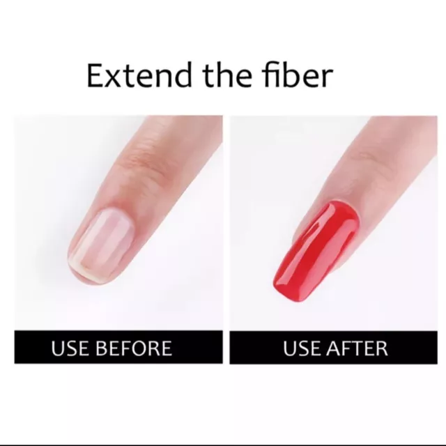 Silla de fibra de vidrio para extensión de uñas, Gel UV no tejido, fibra de const 3