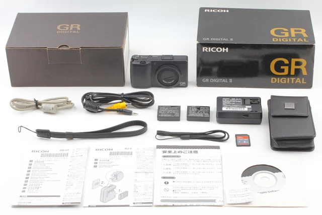 ALL Works! 【MINT in Box】 Ricoh GR Digital II 10.1MP Black Compact Camera Japan 2