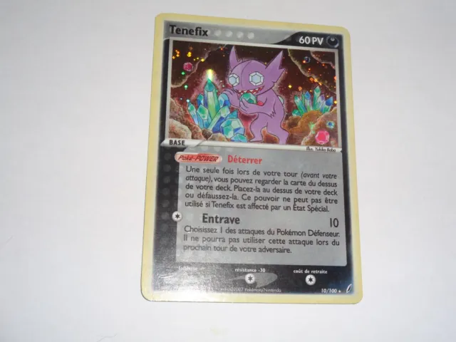 Carte pokemon Tenefix 10/100 rare holo bloc ex gardiens de cristal fr occasion