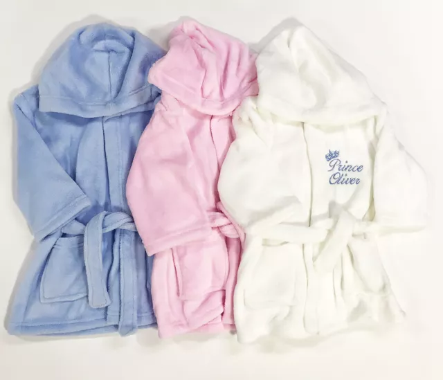 Abito personalizzato bambino bagno ricamato abito bambino ragazzo ragazza regalo corona morbida