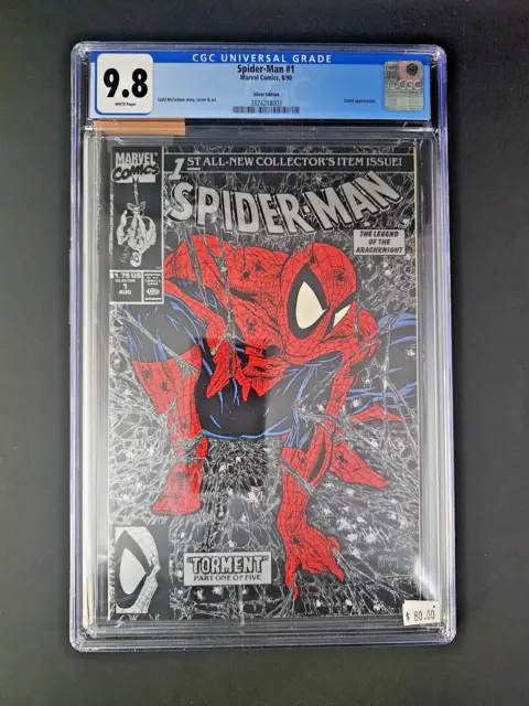 CBCS Graded 9.8 Spider-Man #1 Marvel Comics 1990 Silver Edition