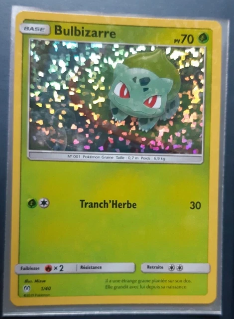 Carte Pokémon - Bulbizarre 1/40 HOLO - Promo Mc Donald's 2019 - FR Neuf