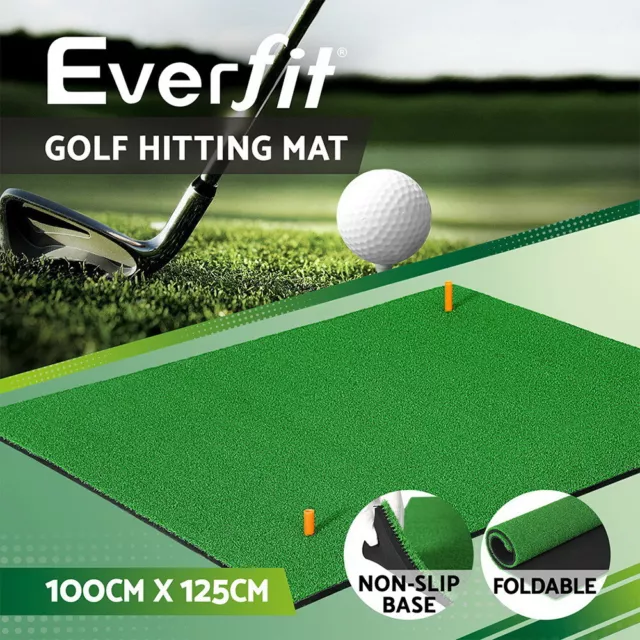 Everfit Golf Hitting Mat Portable Driving Range Practice Training Aid 100x125cm