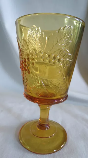 LG Wright Strawberry & Currant Amber Water Goblet 2