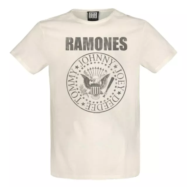 Amplified The Ramones Classic Seal Cream T-Shirt