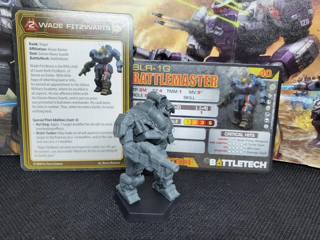 Battletech CGL Battlemaster with cards