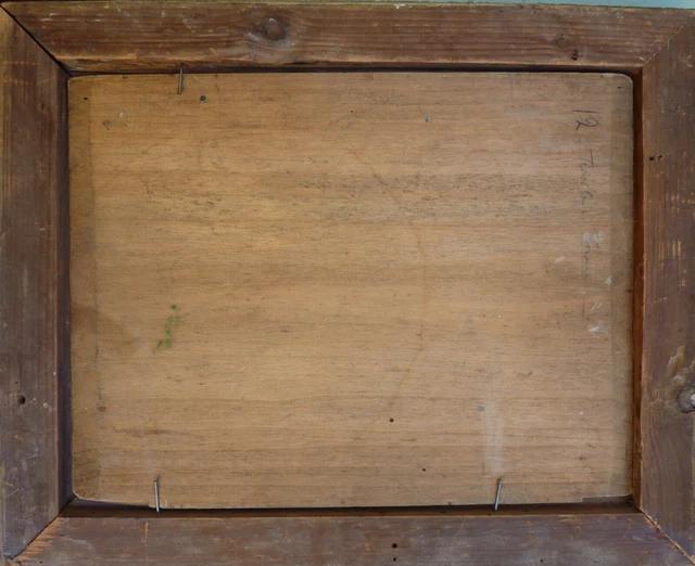 TABLEAU ANCIEN SIGNÉ Germaine Casse répert paysage Italie église