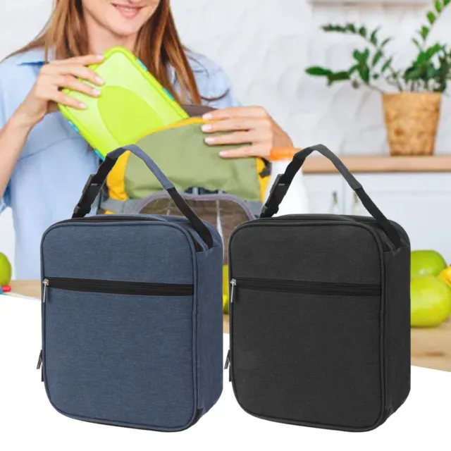 Isolierte Lunch Bag 6L Oxford Fabric Leakproof Lining Portable Handle Zippere SG