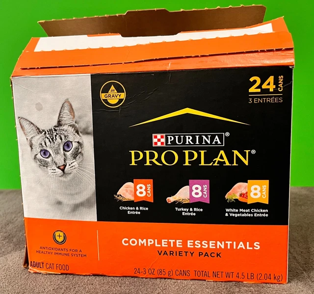 PURINA PRO PLAN Complete Essentials Variety Pack Case of 20 3 oz Cans