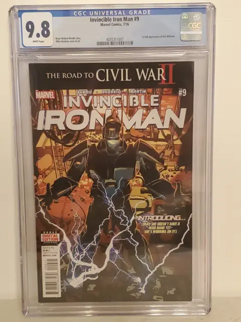 Invincible Iron Man #9 | CGC 9.8 | Modern Age | 1st Appearance Of Ironheart