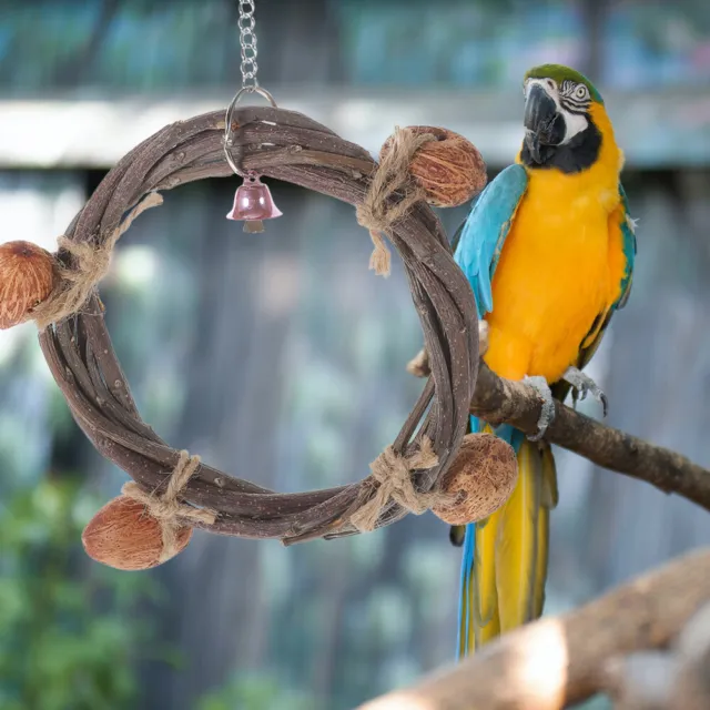3 Pcs Papagei Sommerhängematte Sittichschaukel Aus Holz Barsch Spielzeug