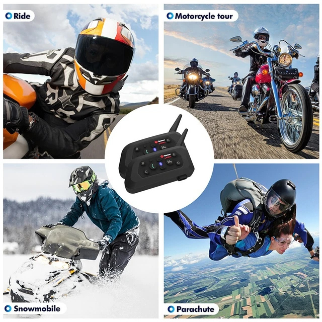 Jual Intercom GEARELEC V6 Pro Bluetooth 800m Intercom Headset Vnetphone Helm 6 Rider Helmet 850mah I.913824739 - View #12
