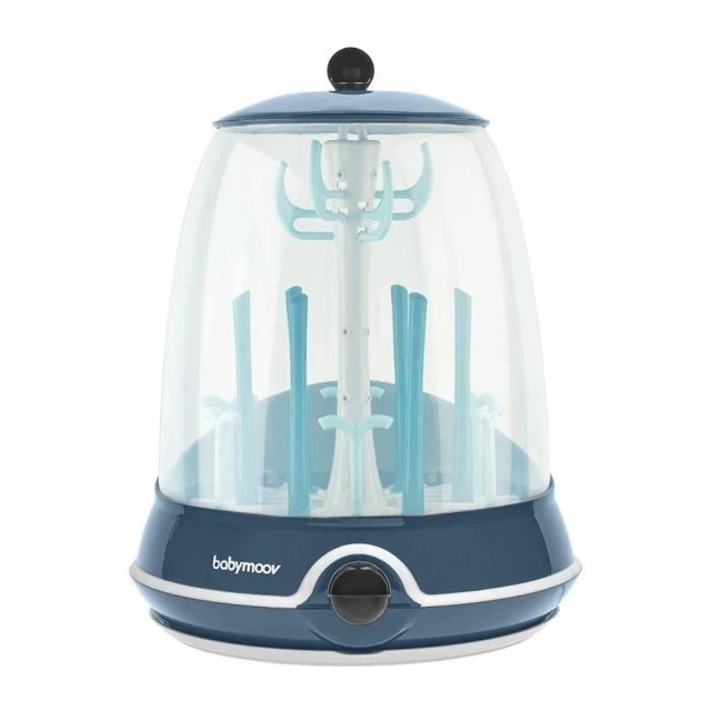 BABYMOOV Turbo Steam(+) - 2 en 1. Stérilisateur biberons vapeur et Egoutte-bibe