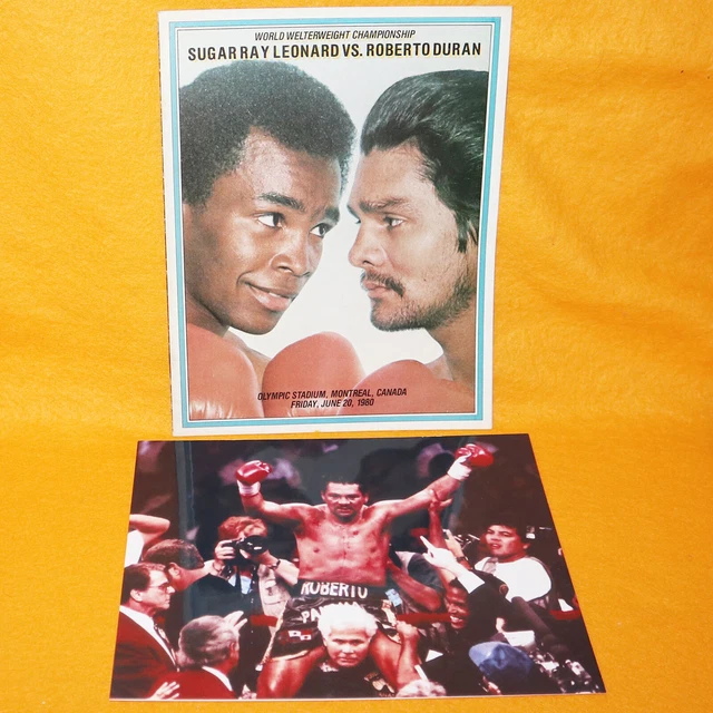 VINTAGE SUGAR RAY Leonardo Vs Roberto Duran 1980 Boxing Souvenir