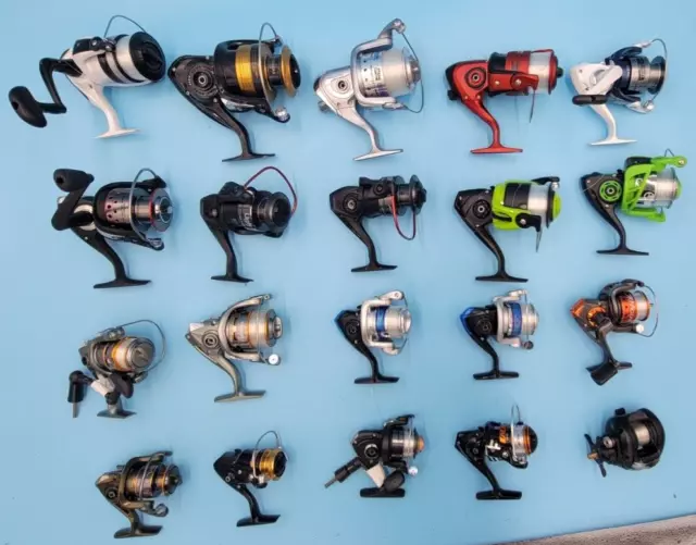 Lot of 20 Fishing Reels (Assorted Brands)