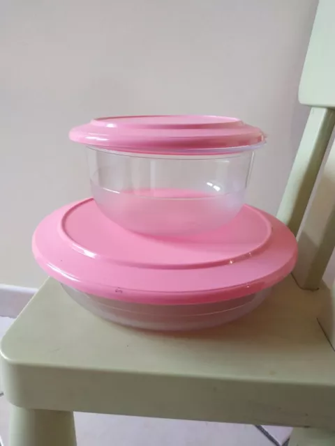 TUPPERWARE SET TAVOLA (2 PEZZI) CIOTOLA 1 L + PIATTO SERVIZIO 1,3 L idea regalo