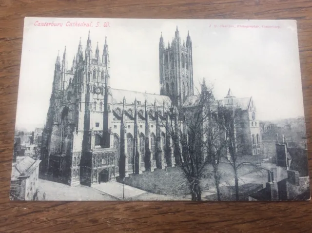 Vintage Postkarte Canterbury Kathedrale SW JG Charlton Fotograf unverpostet