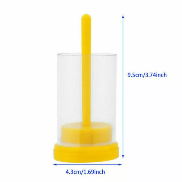 1x Beekeeper Queen Bee Marking Cage Marker Bottle + Plunger Beekeeping Equipment 3