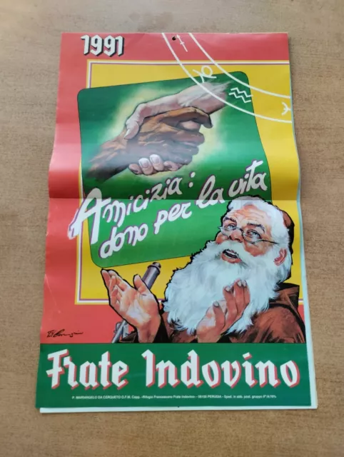 Calendario Frate Indovino 1991 Amicizia Dono per La Vita