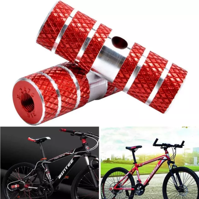 Pedane bici poggiapiedi asse anteriore posteriore ciclismo 11 x 2,3 cm accessori