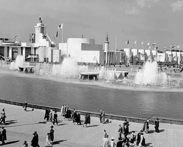 Court Of Peace Federal Building Italian Building New York Worlds Fair OLD PHOTO