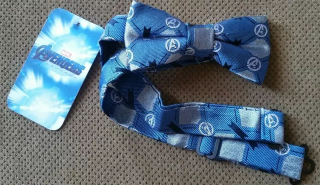 Marvel Avengers Blue Boys' Silk Bow Tie Officially Licensed