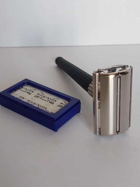 RASOIO da barba GILLETTE slim twist  R1  vintage + box con lamette shaving razor