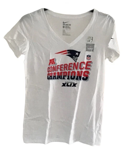 T-shirt donna New England Patriots NFL Super Bowl XLIX AFC Champions grande