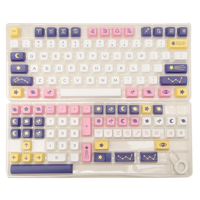CONSTELLATIONS SPACE KEYCAPS XDA Height PBT 132 Keycaps for MX Keyboard ...