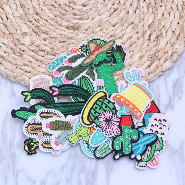 23pcs Brooch Patches Embroidery DIY Applique Sticker for Clothing Jackets