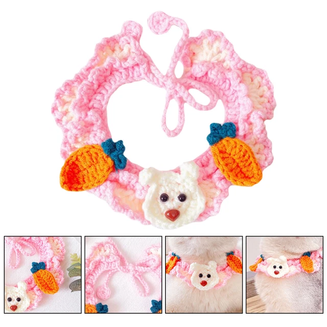 Small Cat Collar Decorative Cat Collar Cat Wool Collar Crochet