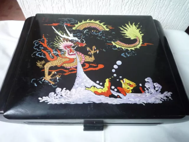 Coffret Tiroir  Maquillage Beaute  Necessaire Coiffure Art Chinois ??? Dragon