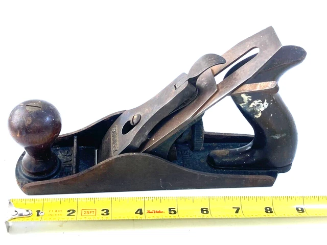 Antique Stanley Bailey No. 3 wood plane ~ 9-1/4" L x 2-9/16' W