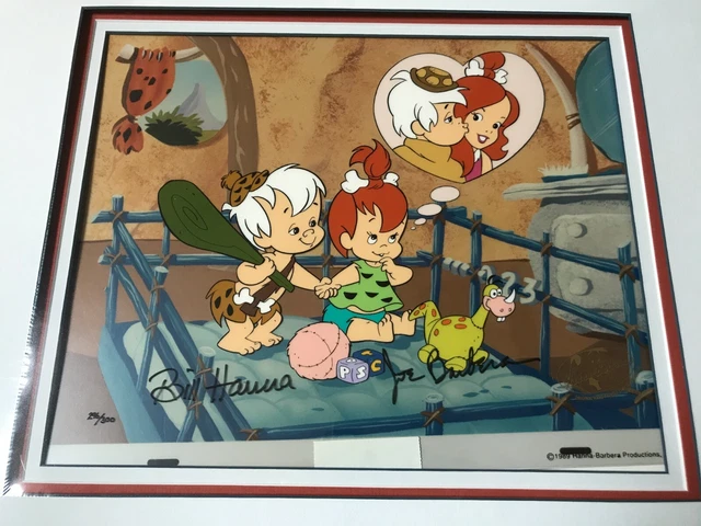 HANNA BARBERA SIGNED FLINTSTONES Original Hand Painted Limited Art - Teen Dream