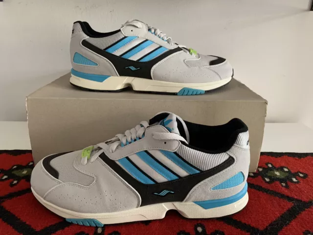 Adidas Consortium ZX 4000 Grey/Black/Bright Cyan Gr. 45,1/3 (US 11) - NEU