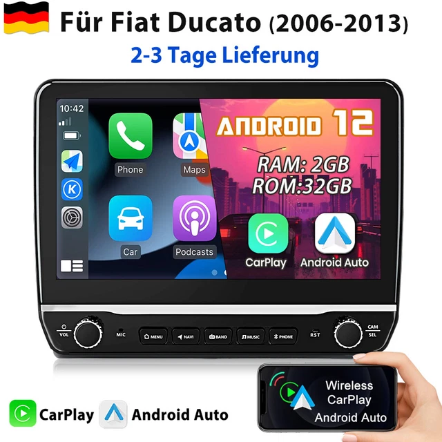 8 Kern 6+128G] Carplay Bildschirm Für FIAT Ducato/Peugeot Boxe