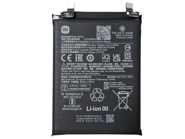 Batterie Compatible Xiaomi Redmi Note 12 Pro 5G (BP4K) + Outils - Neuf