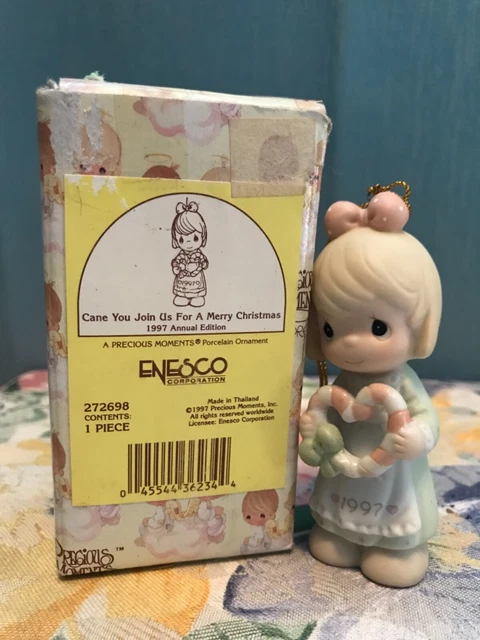 Dated 1997 Precious Moments Can You Join Us For A Merry Christmas Fig #272671